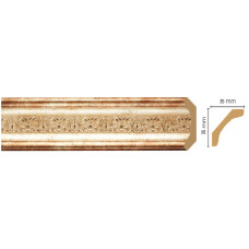 Плинтус потолочный DECOMASTER 167S-127 (35*35*2400мм)
