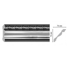 Плинтус потолочный с рисунком DECOMASTER 154-63 ШК/12 (77*77*2400мм)