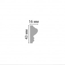 Молдинг гладкий DECOMASTER A030 (43*16*2000мм)