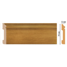 Плинтус напольный DECOMASTER D005-73ДМ (79*13*2400мм)