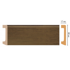 Плинтус напольный DECOMASTER D235-88 ДМ (80*17*2400 мм)