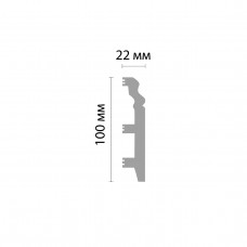Плинтус напольный DECOMASTER D232-112G ДМ (100*22*2400 мм)
