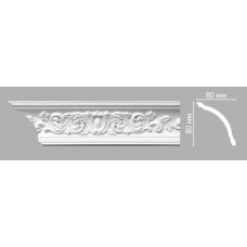 Плинтус потолочный с рисунком DECOMASTER 95022 (80х80х2400мм)