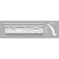 Плинтус потолочный с рисунком DECOMASTER 95104 (115х51х2400мм)