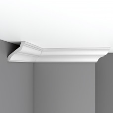 Плинтус потолочный гладкий DECOMASTER 96120F гибкий (80*85*2400мм)