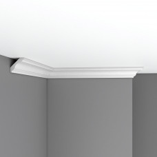 Плинтус потолочный гладкий DECOMASTER 96215F гибкий (45*45*2400мм)