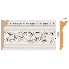 Плинтус потолочный  DECOMASTER D214-60ДМ (150*38*2400 мм)