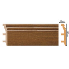 Плинтус напольный DECOMASTER D232-85 ШК/14 (100*22*2400 мм)