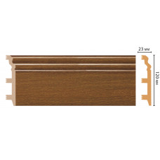Плинтус напольный DECOMASTER D233-85 ШК/8 (120*23*2400мм)