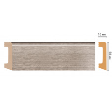 Плинтус напольный DECOMASTER D234-77ДМ (58*16*2400 мм)