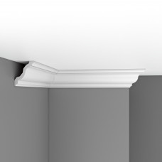 Плинтус потолочный гладкий DECOMASTER DP-2212F гибкий (125*105*2400мм)