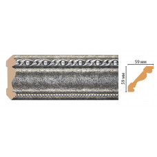 Плинтус потолочный DECOMASTER 123-44 (59*59*2400мм)