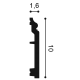 Плинтус с кабель каналом SX173F CONTOUR