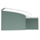 Молдинги гладкие из полиуретана SX163F SQUARE