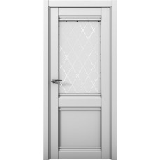 Дверь межкомнатная Cobalt 12 серый остекленная