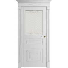 Дверь межкомнатная Florence 62001 белый серена остекленная
