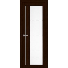 Дверь межкомнатная LIGHT 2112 дуб шоколадный остекленная