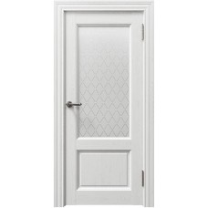 Дверь межкомнатная Sorrento 80010 белый серена остекленная