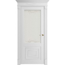 Дверь межкомнатная Florence 62002 белый серена остекленная