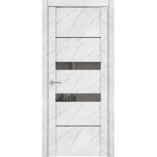 Дверь межкомнатная UniLine Mramor 30037/1 Marable Soft Touch монте белый остекленная